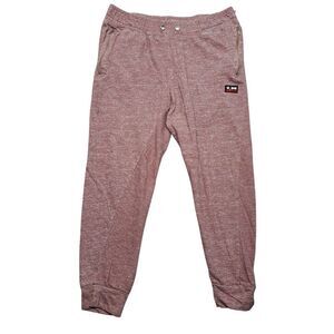 WWE Tapout Jogger Sweatpants Womens Large  Pocket Heathered Pink